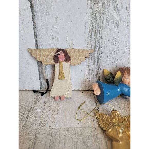 Angelic variety vintage ornament Xmas religious set - Picture 3 of 7